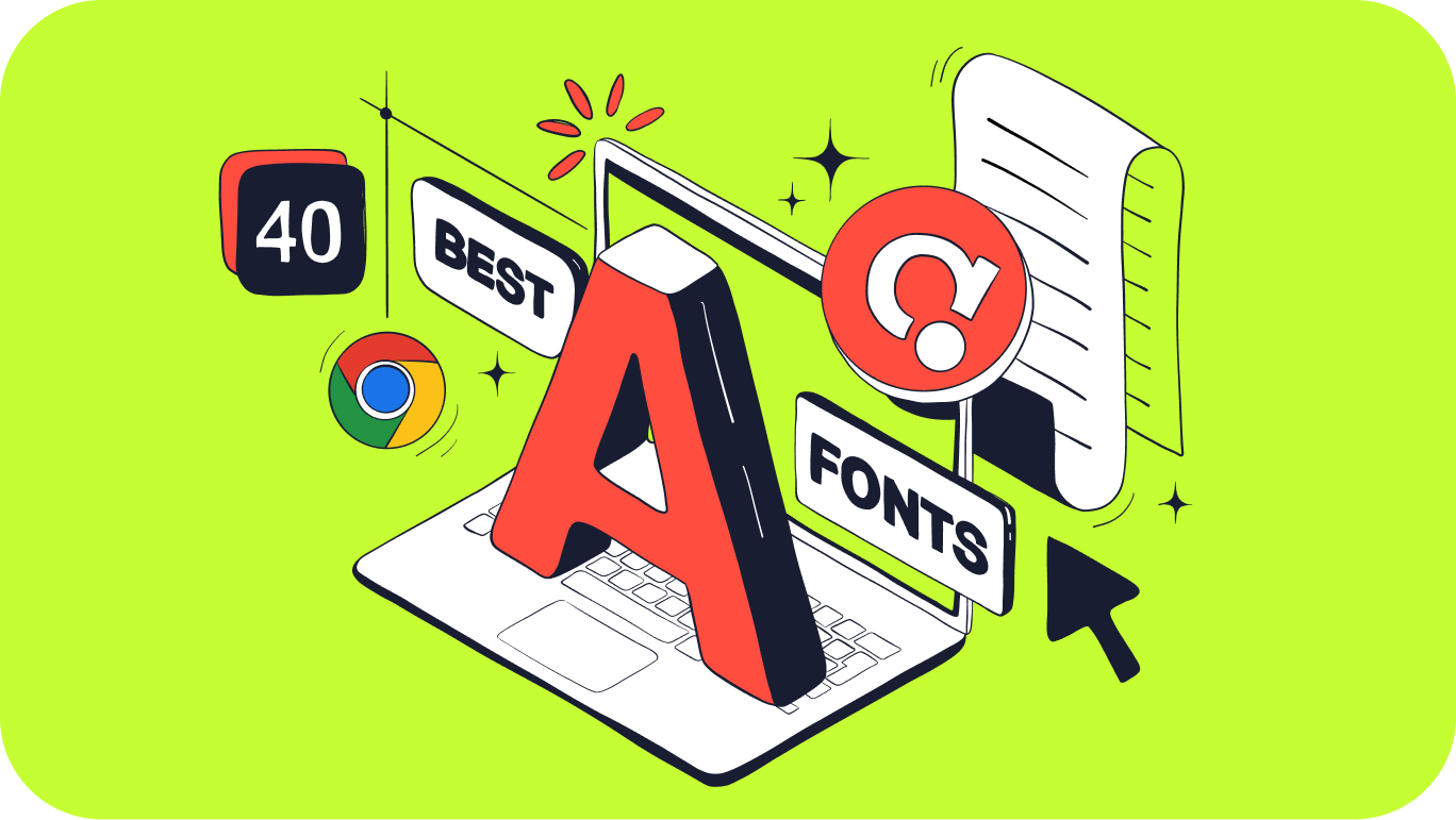 Google's top 40 fonts in 2023